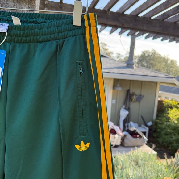 Adidas Green Firebird Track Pants - Picture 4 of 6